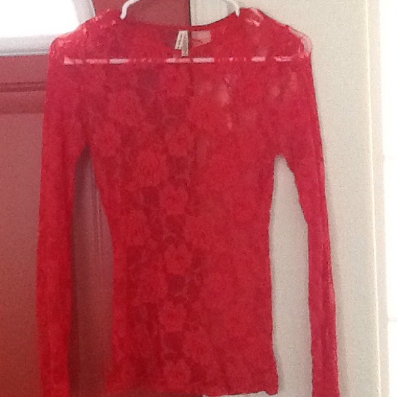 Tops - Red Floral Top