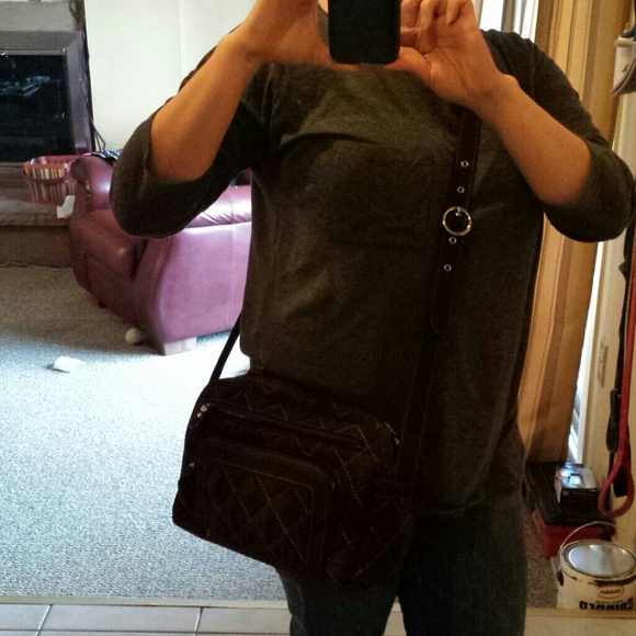 Vera Bradley Brown Microfiber bag - Picture 4 of 4