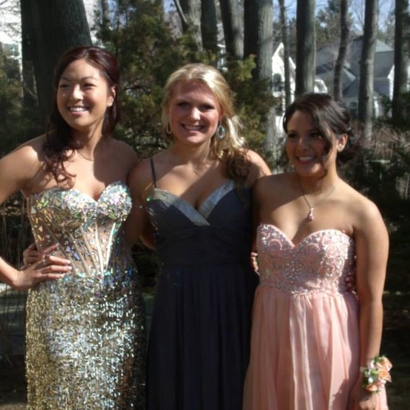 2014 Flirt Gold Prom Dress - Picture 4 of 4