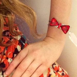 NWT Red Bow Bracelet