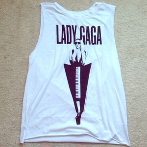 Lady GaGa Shirt Muscle Tee