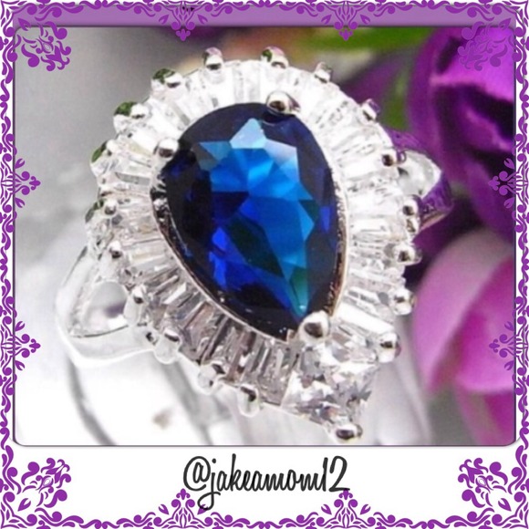 Jewelry - 🚫SOLD BUNDLE🚫 Stlg filled Sapphire ring/shirt