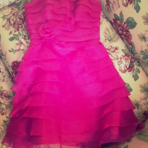Mori Lee pink dress, only been worn once! - Picture 1 of 1