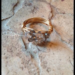Swarovski Crystal Wire Wrapped Ring