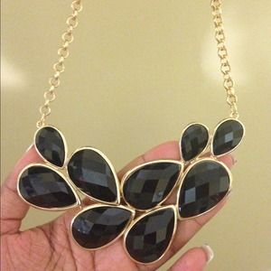 Black and Gold Statement Necklace! 😉