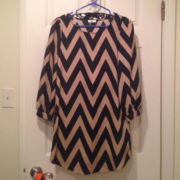 Chevron shift dress