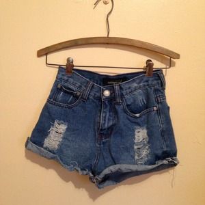 High Waisted Cutoffs Shorts