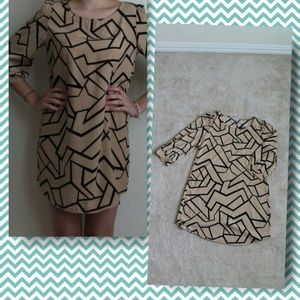 Geometric shift dress on SALE