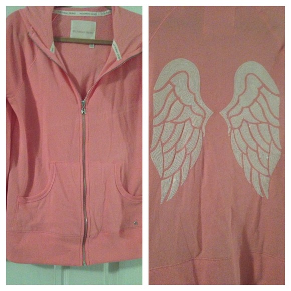 pink angel hoodie