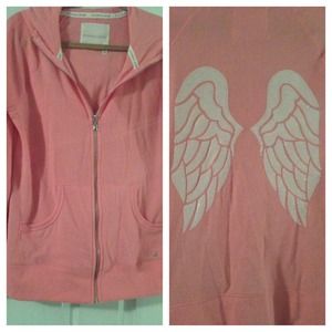 Victoria's Secret pink angel wing hoodie