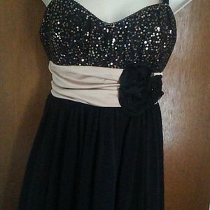 Black short party dress