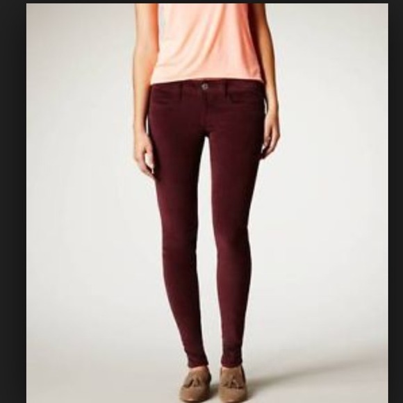Purple corduroy jeggings