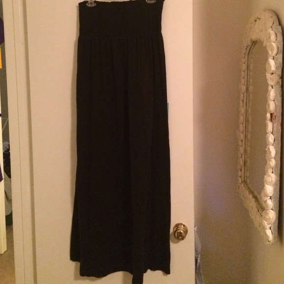 Black maxi dress