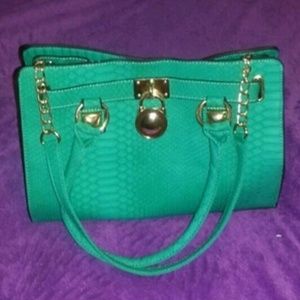Emerald green bovii purse