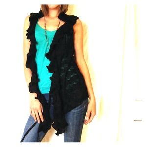 BCBG Black, Sweater Vest Medium