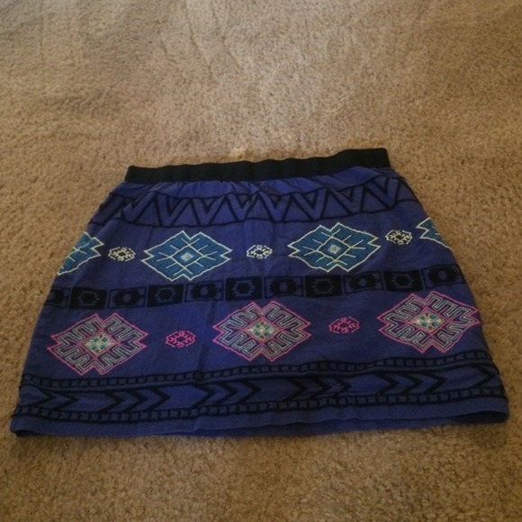 Tribal mini skirt