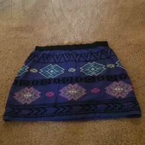 Tribal mini skirt