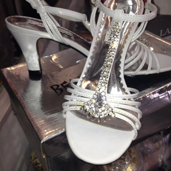 White high heels