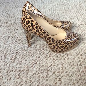 Leopard print heels