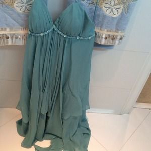 BCBGMAZAZRIA Teal Gown