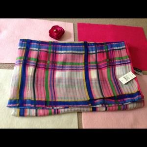 Talbots plaid scarf.  Beautiful colors.  Brand new