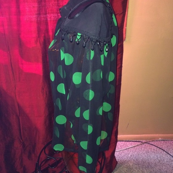 Nicole Studio New York Vintage Sheer Blouse sz 12 - Picture 2 of 4