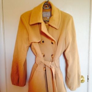 Imported Jessica Simpson Balloon Sleeve Peacoat