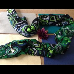 Talbots..blue & green scarf