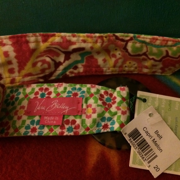 Vera Bradley Capri Melon Belt NWT 💚💞💚 REDUCED - Picture 3 of 4