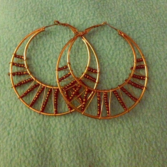 Tribal hoop earrings