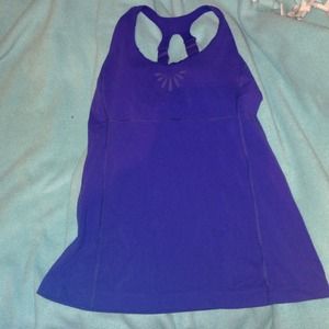 Purple Lucy workout tank