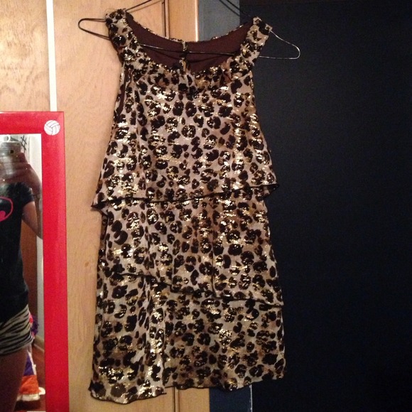 NWOT Metallic Cheetah Tank