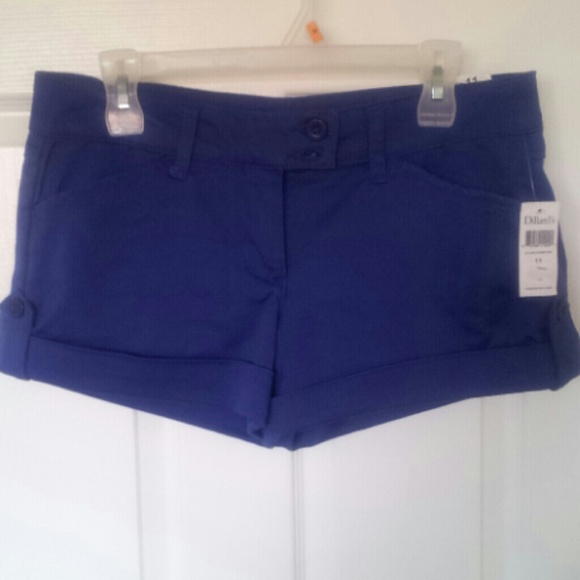 Sold Elsewhere Cobalt Blue Roll-Cuffed Shorts