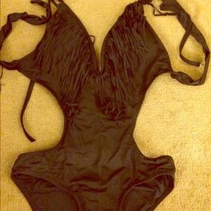 New black fringe monokini ! Medium
