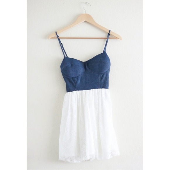 Denim & Lace Dress