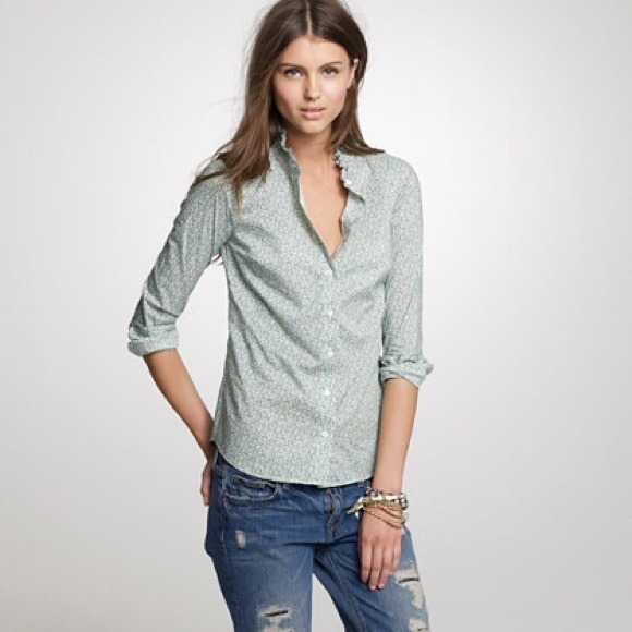 J. Crew Liberty perfect shirt