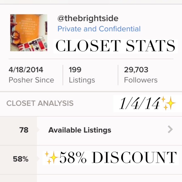 ✨My Closet Stats✨Tell Me How I'm Doing✨ - Picture 2 of 3
