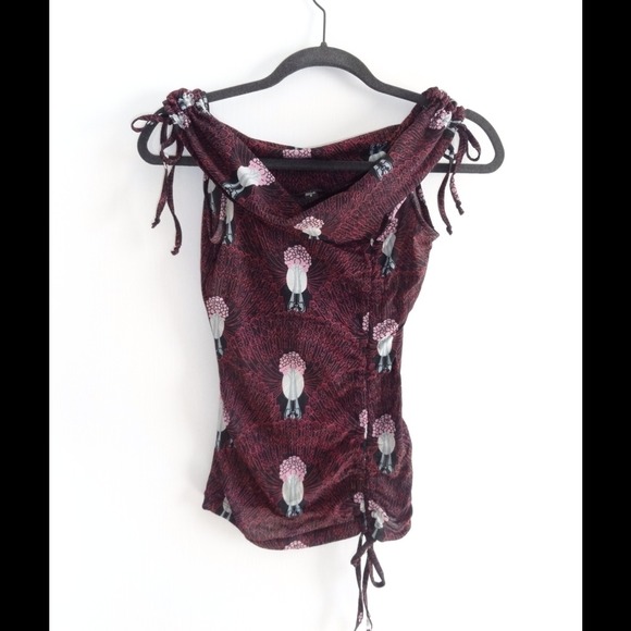 Bebe asymmetrical cinch top - Picture 2 of 3