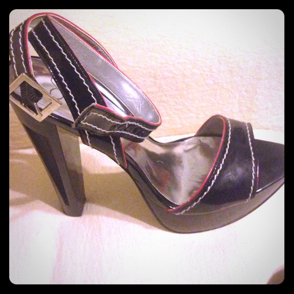 Jessica Simpson black and red heels!!! - Picture 1 of 4