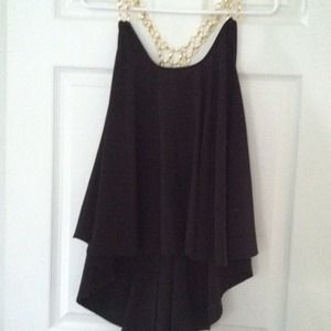 BLACK W/METEL CHAIN SLEEVES