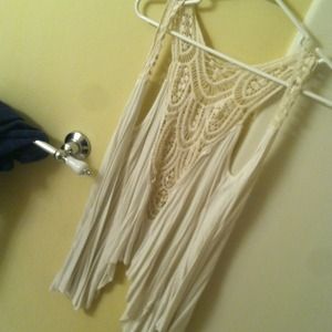 🚫TRADED White cardigan with short sleeved lace