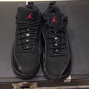 Black on black low top 12's...