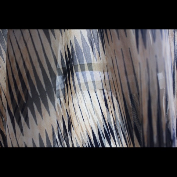 Striped Maxi skirt with long side slips. Gorgeous - Picture 3 of 4