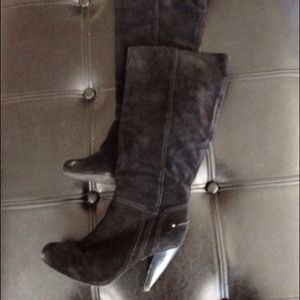 Jessica Simpson Tall Suede Black Boots NORDSTROM