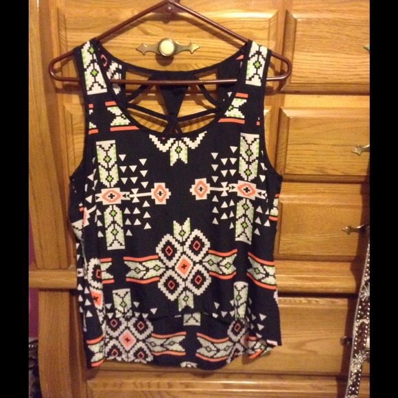 Wet Seal Tops - Aztec Print Top