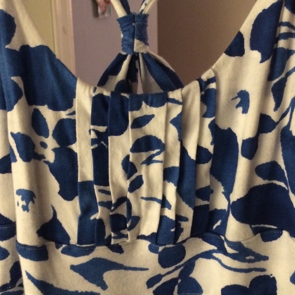 Blue and white floral printed dress - Picture 4 of 4
