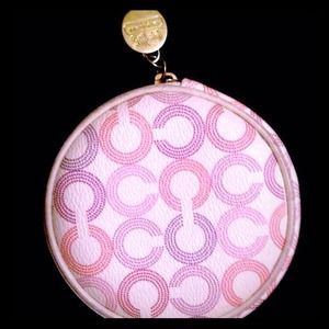💯Coach Round Waverly Coin Purse #44465