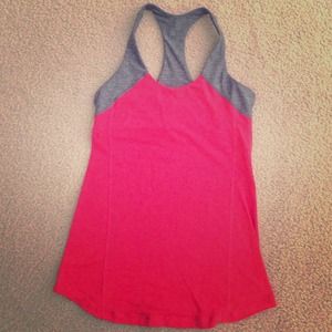 Bundled and sold **Lululemon Red and grey tank