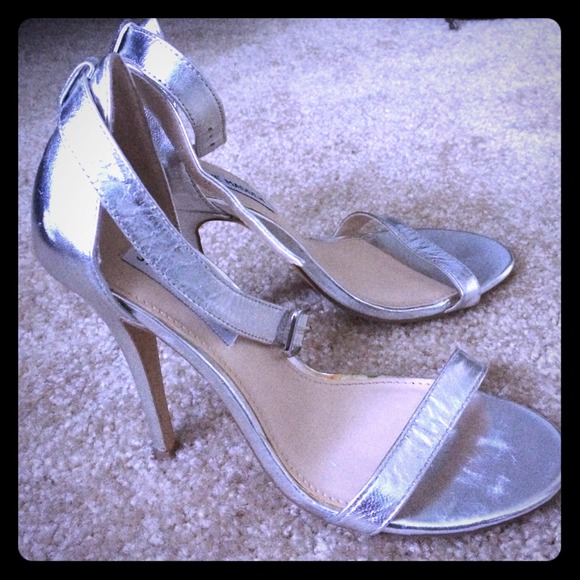 Silver Steve Madden heels