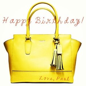 Yellow Coach Legacy Tote